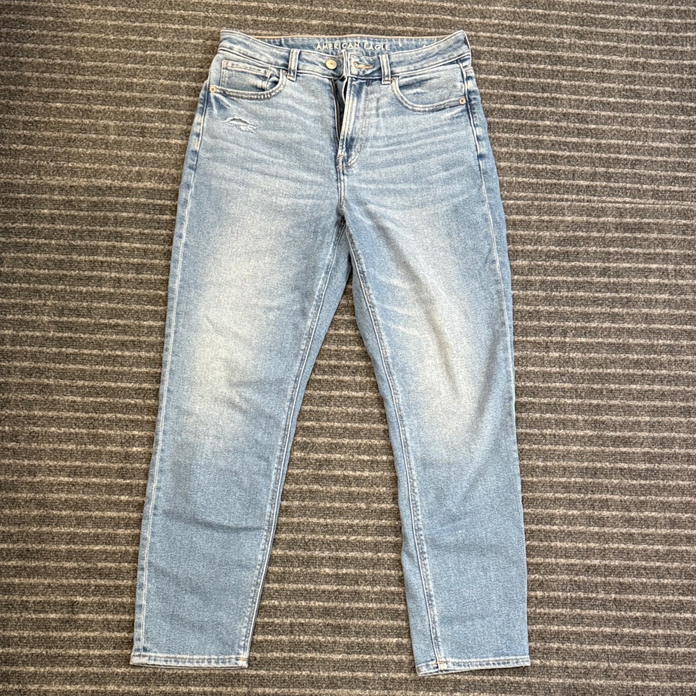 American Eagle Outfitters Light Blue Straight Leg Jeans